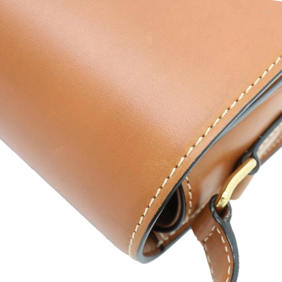 Celine  Triomphe Leather Shoulder Bag Brown - Picture 9 of 14